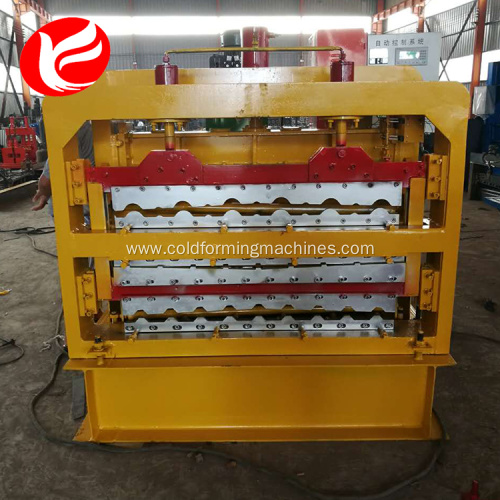 Cold steel three layer used roll forming machine